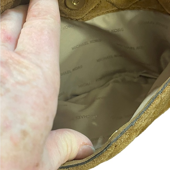 Vintage Camel brown Suede Michael Kors shoulder bag - Picture 10 of 10